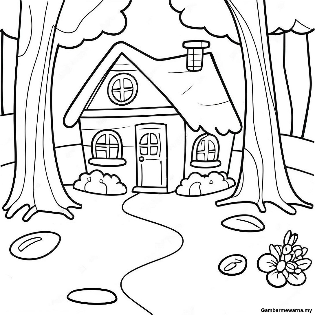 Halaman Mewarna Hutan Cottagecore Yang Menawan 39644 8670
