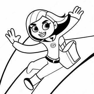 Halaman Mewarna Kim Possible Menyelamatkan Hari 100246-38883