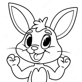 Halaman Mewarna Lola Bunny Dengan Senyuman Besar 100295 38918