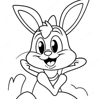 Halaman Mewarna Lola Bunny Dengan Senyuman Besar 100295 38919