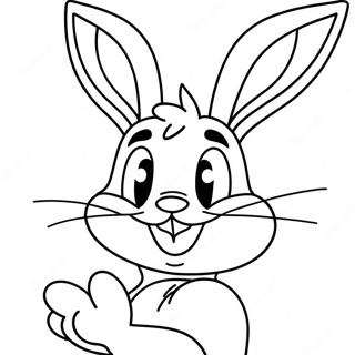 Halaman Mewarna Lola Bunny Dengan Senyuman Besar 100295 38920