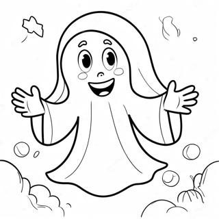 Halaman Mewarna Hantu Kristian Ceria 100881-39373