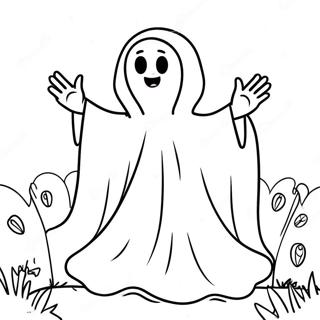Halaman Mewarna Hantu Kristian Ceria 100881-39375