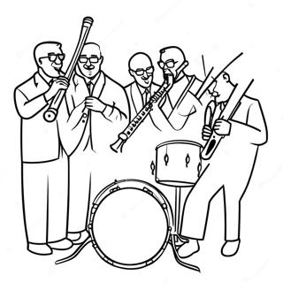 Halaman Mewarna Persembahan Kumpulan Jazz 101164 39595