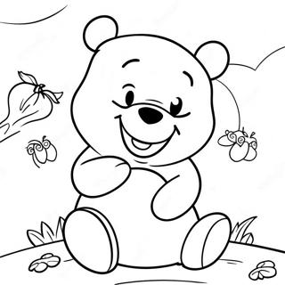 Halaman Mewarna Winnie The Pooh Halloween 101495-39954