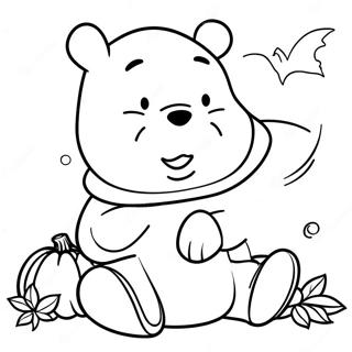 Halaman Mewarna Winnie The Pooh Halloween 101495-39955