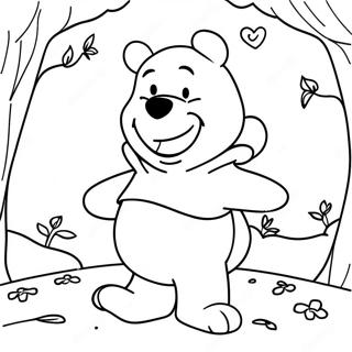 Halaman Mewarna Winnie The Pooh Dalam Kostum Menyeramkan 101496-39958