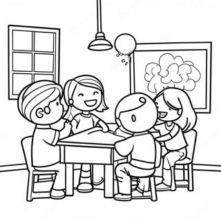 Halaman Mewarna Pemandangan Kelas K 12 Yang Menyeronokkan 101523-39983