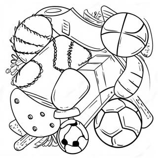 Halaman Mewarna Aktiviti Sukan K 12 Yang Mengujakan 101525-39991