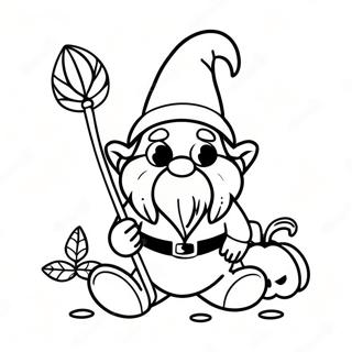 Halaman Mewarna Gnome Halloween 101754-40156