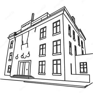 Halaman Mewarna Bangunan Hospital Yang Berwarna Warni 101809 40210