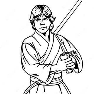 Luke Skywalker Halaman Mewarna