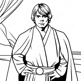 Halaman Mewarna Luke Skywalker Dalam Jubah Jedi 102192-40498