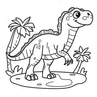 Halaman Mewarna Fosil Dinosaur Yang Realistik 102347 40619