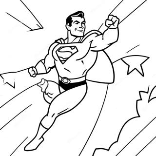 Halaman Mewarna Shazam Terbang Melalui Langit 102786-40961