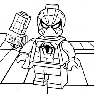 Spiderman Lego Halaman Mewarna