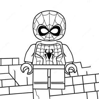 Halaman Mewarna Pengembaraan Spiderman Lego Berwarna Warni 102836-41000