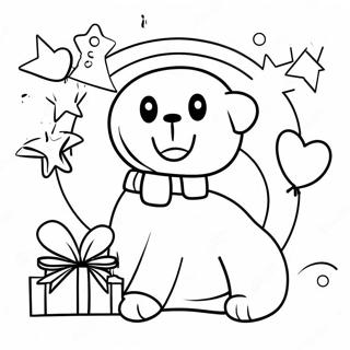 Halaman Mewarna Perayaan Kami Rindu Kamu Yang Ceria 102968 41108