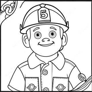 Halaman Mewarna Fireman Sam 103299-41355