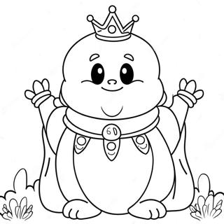 King Boo Comel Dengan Senyuman Halaman Mewarna 103402-41437