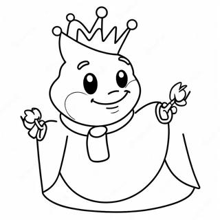 King Boo Comel Dengan Senyuman Halaman Mewarna 103402-41438