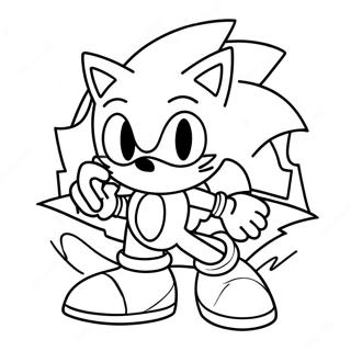 Sonic X Halaman Mewarna