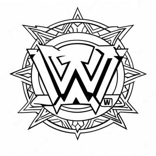 Halaman Mewarna Logo Wwe 103506-41522