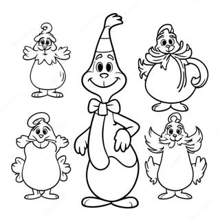 Halaman Mewarna Watak Whoville Yang Ceria 103739 41712