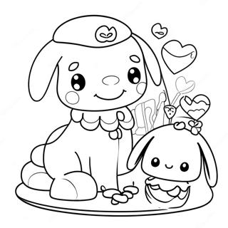 Cinnamoroll Comel Halaman Mewarna