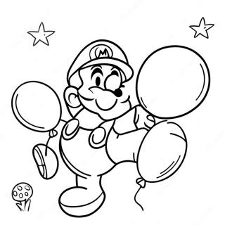 Hari Jadi Mario Halaman Mewarna