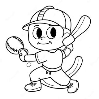 Halaman Mewarna Jax Bermain Sukan 103920-41846