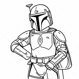 Halaman Mewarna Boba Fett 103995-41893