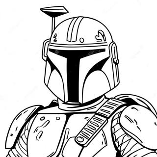 Halaman Mewarna Boba Fett 103995-41894