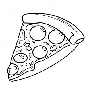 Halaman Mewarna Hirisan Pizza Yang Lazat 10411-2017