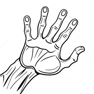 Tangan Zombie Muncul Dari Darah Halaman Mewarna 104175 42043