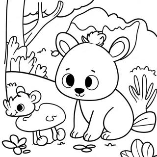 Haiwan Hutan Halaman Mewarna