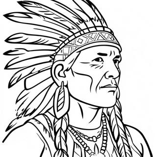 Bulan Warisan Penduduk Asli Amerika Halaman Mewarna