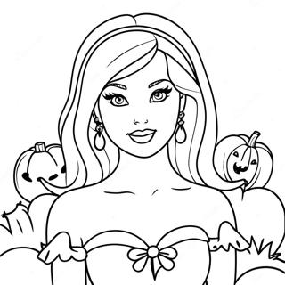 Halaman Mewarna Barbie Halloween 104712-42456