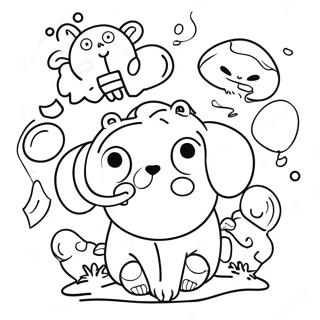 Halaman Mewarna Sepanduk Art Lab Kawan Yang Ceria 104819-42552