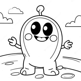 Halaman Mewarna Om Nom Yang Berani Dalam Perjalanan 104974 42669