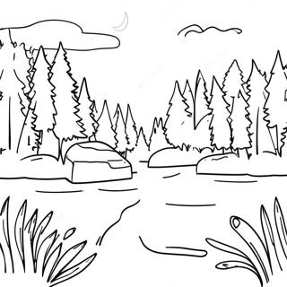 Halaman Mewarna Alam Semula Jadi Michigan Yang Indah 105358 42982