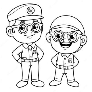 Halaman Mewarna Pengembaraan Blippi Dan Meekah 105588-43150