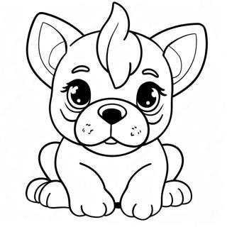 Halaman Mewarna Anak Anjing Boston Terrier Yang Comel 105639 43196