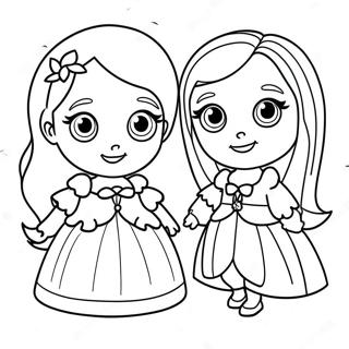 Halaman Mewarna Kawan Kawan Cute Trinity Dan Madison 105795 43313