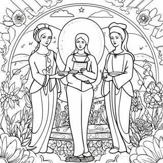 Halaman Mewarna Seni Kreatif Trinity Dan Madison 105797 43321