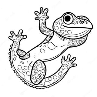 Halaman Mewarna Gecko Ceria 106568 43919