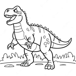 Halaman Mewarna Giganotosaurus Menggeram 106617 43952