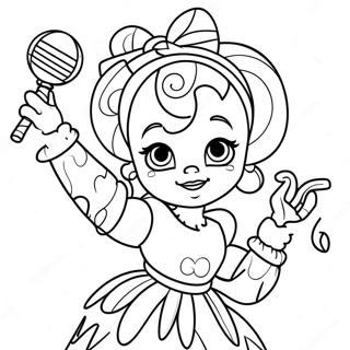 Halaman Mewarna Lokasi Kakak Ballora Menari 106695-44016