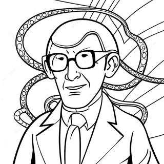 Halaman Mewarna Penjahat Doc Ock 106952-44217