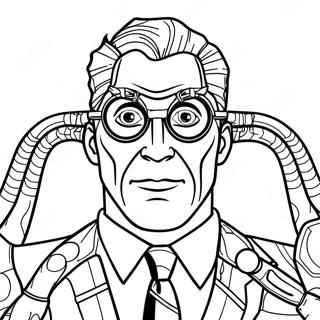 Halaman Mewarna Penjahat Doc Ock 106952-44218